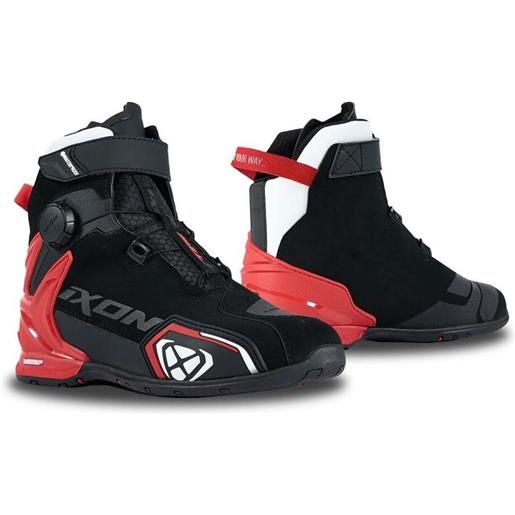 Ixon scarpe moto Ixon bull 2 wp nero bianco rosso