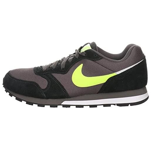Nike md runner 2 es1, scarpe da ginnastica uomo, grigio thunder grey volt black white 002, 45 eu
