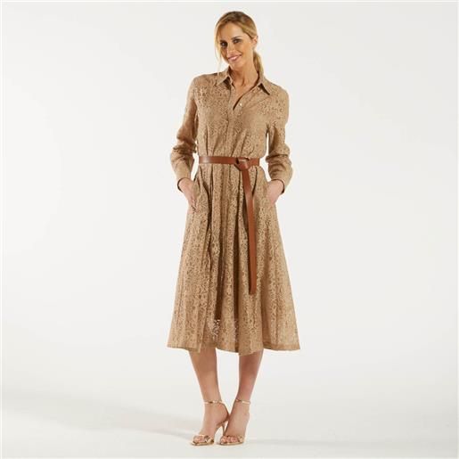 MAXMARA max mara studio vestito chemisier beige