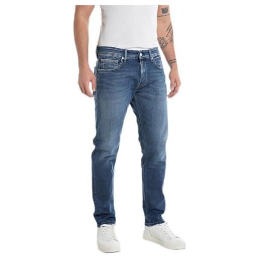 Replay willbi jeans, 010 light blue, 32w x 32l uomo