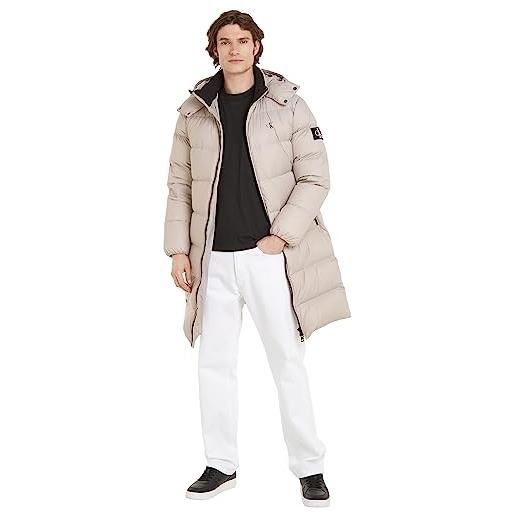 Calvin Klein Jeans essentials down long parka j30j324056 giacche imbottite, grigio (porpoise), s uomo