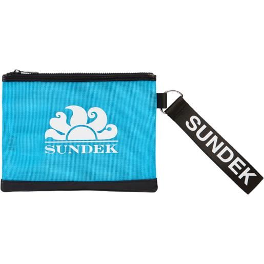 SUNDEK mini pochette mesh con logo
