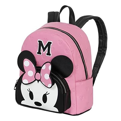 Disney minni mouse m-zaino heady, rosa, 24.5 x 29 cm, capacità 8 l