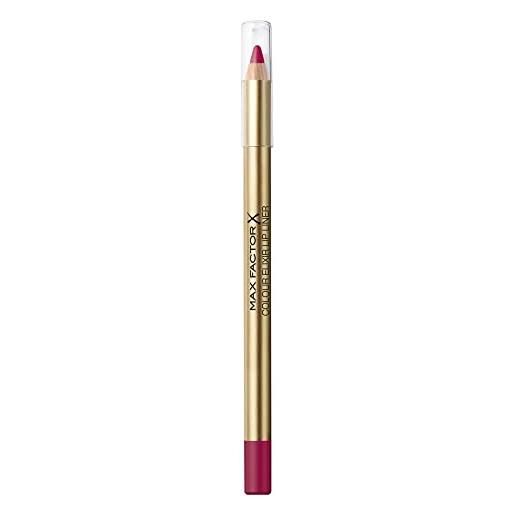 Max Factor, colour elixir lip liner, matita labbra lunga durata, colore intenso, 50 magenta pink