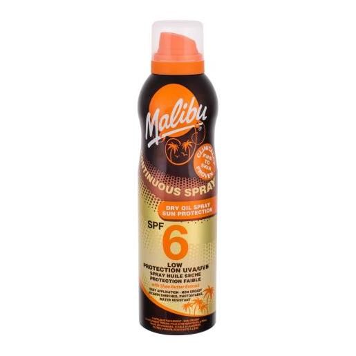 Malibu continuous spray dry oil spf6 spray solare waterproof 175 ml