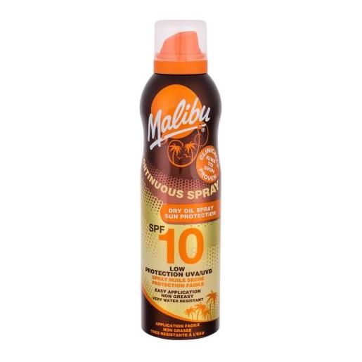 Malibu continuous spray dry oil spf10 spray solare waterproof 175 ml