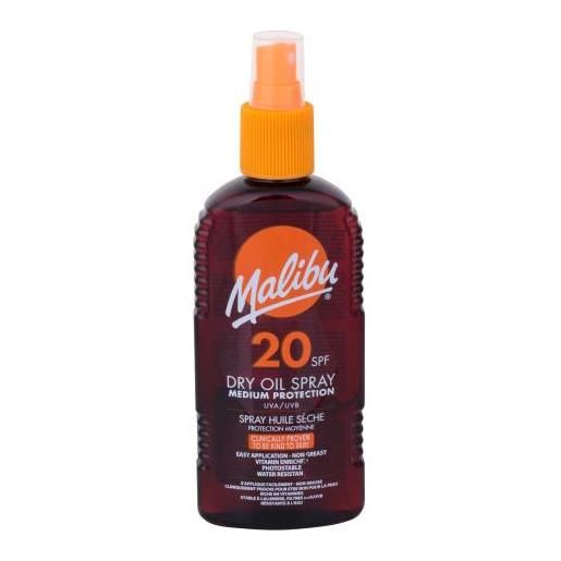 Malibu dry oil spray spf20 spray solare waterproof 200 ml