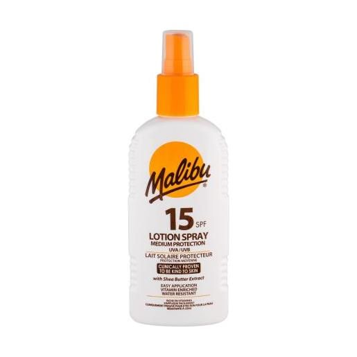 Malibu lotion spray spf15 spray solare waterproof 200 ml
