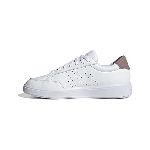 Adidas nova court, scarpe da ginnastica donna, bianco (ftwr white wonder oxide wonder quartz), 42 eu