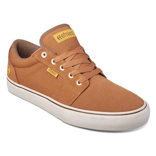 Etnies barge ls, scarpe da skateboard uomo, brown gold yellow, 39 eu