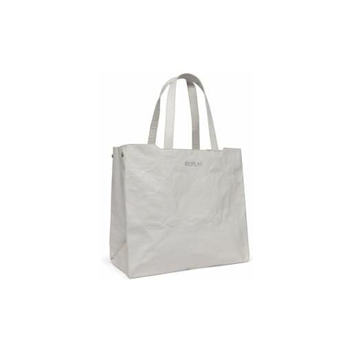 Replay borsa da donna in ecopelle, colore bianco (bianco ottico 001), taglia unica