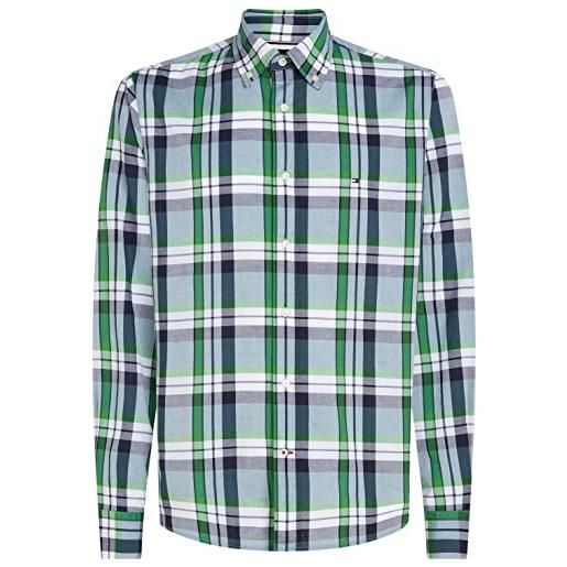Tommy Hilfiger natural soft tartan rf shirt, verde, xxxl