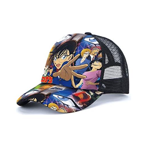 Undify anime baseball cap detective conan cappello snapback cappello per uomini ragazzi ragazze regolabile, multicolore, etichettalia unica