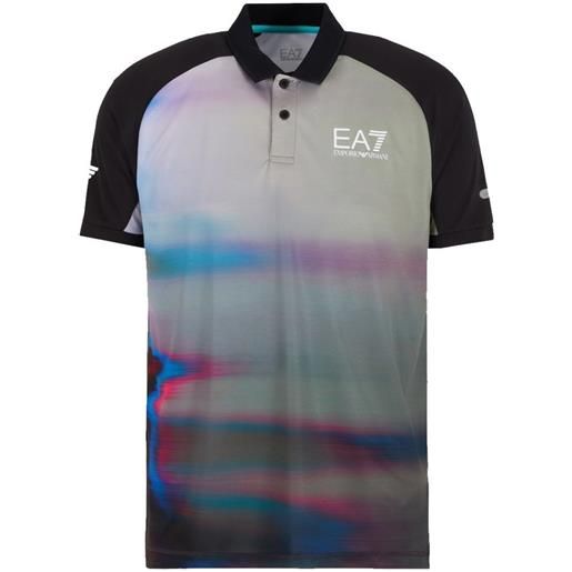 EA7 polo da tennis da uomo EA7 man jersey polo shirt - multicolor