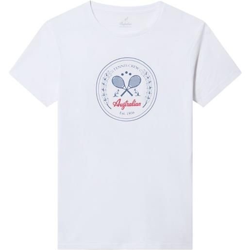 Australian t-shirt da uomo Australian cotton crew t-shirt - white