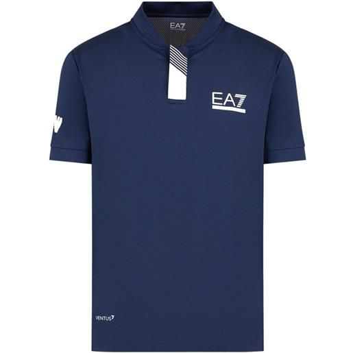 EA7 polo da tennis da uomo EA7 man jersey jumper - navy blue