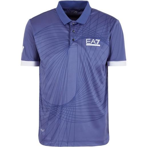 EA7 polo da tennis da uomo EA7 man jersey polo shirt - marlin