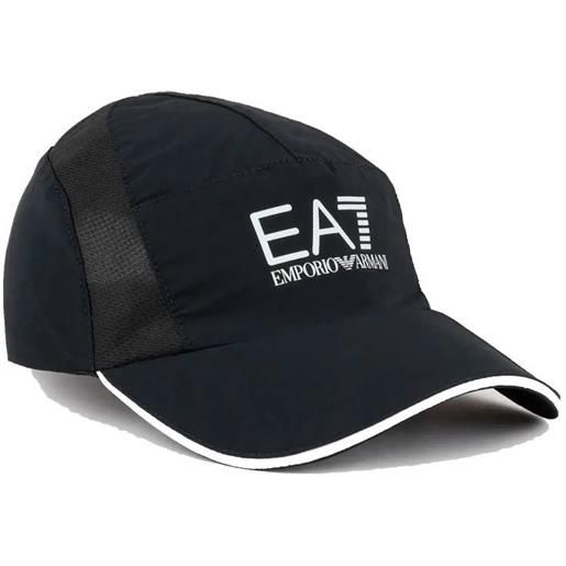 EA7 berretto da tennis EA7 man woven baseball hat - black/white