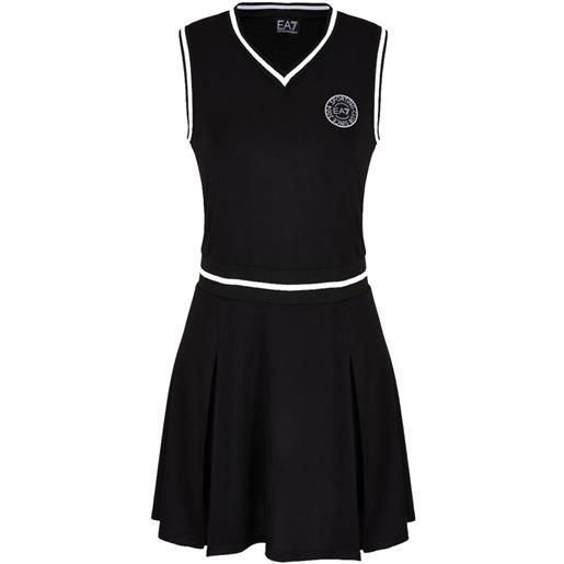 EA7 vestito da tennis da donna EA7 woman jersey dress - black