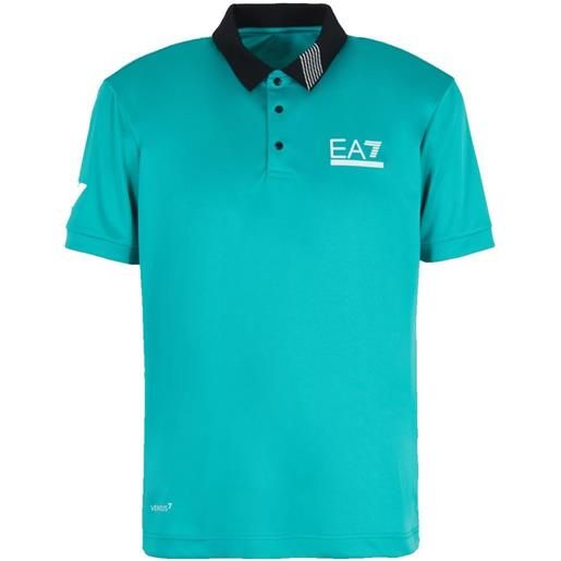EA7 polo da tennis da uomo EA7 man jersey polo shirt - spectra green