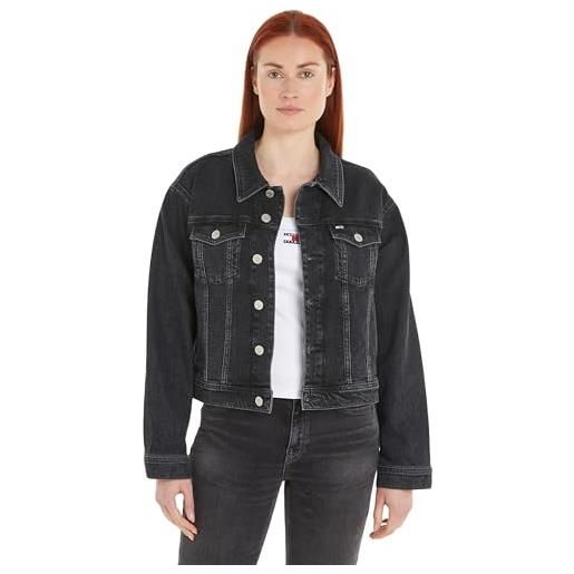 Tommy Jeans mom cls jacket cg4181 dw0dw17210 giacche di jeans, denim (denim black), m donna