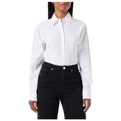 HUGO emellia blouse, bianco 100, 44 donna