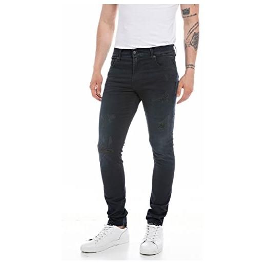 Replay topolino jeans, 007 blu scuro, 33w x 36l uomo