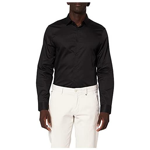 Armani Exchange satin shirt, black, xs