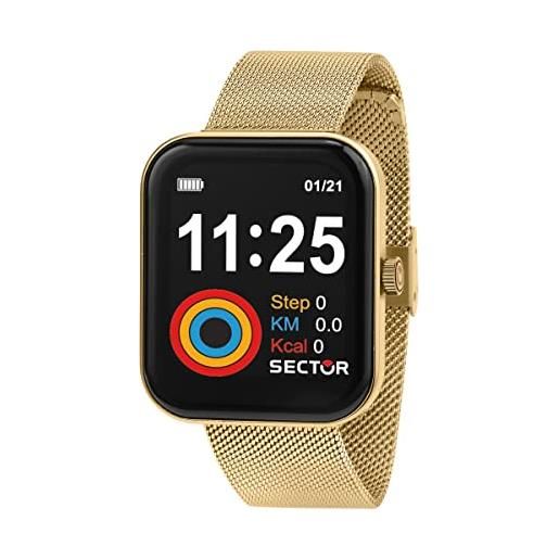 Sector No Limits wristwatch Sector No Limits s03 orologio uomo smart, al quarzo - r3253282002, oro, 43mm, bracciale