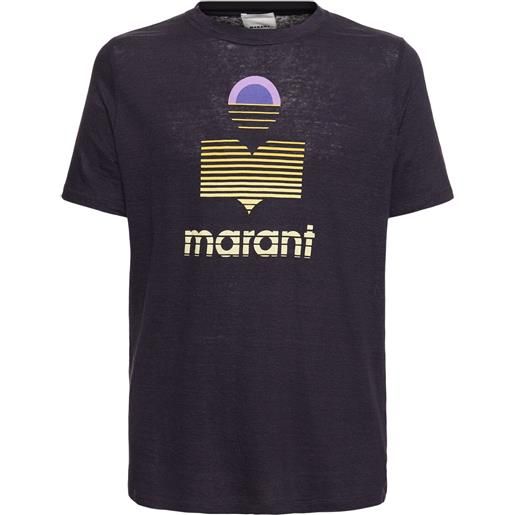 MARANT t-shirt in jersey di cotone con logo
