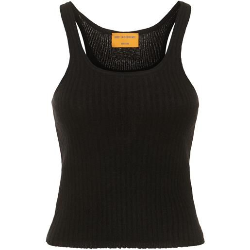 GUEST IN RESIDENCE tank top in misto lana a costine