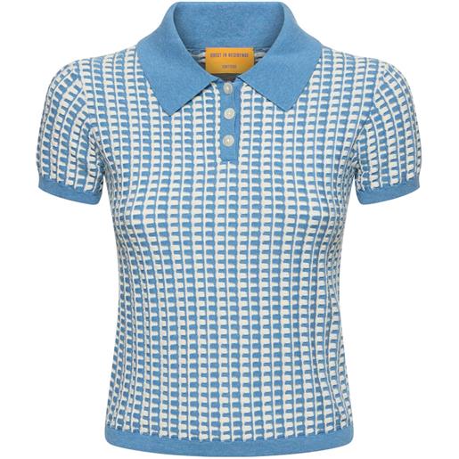GUEST IN RESIDENCE polo in cotone gingham