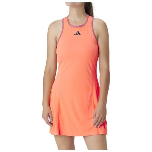 adidas club tennis dress, coral fusion, xs women's
