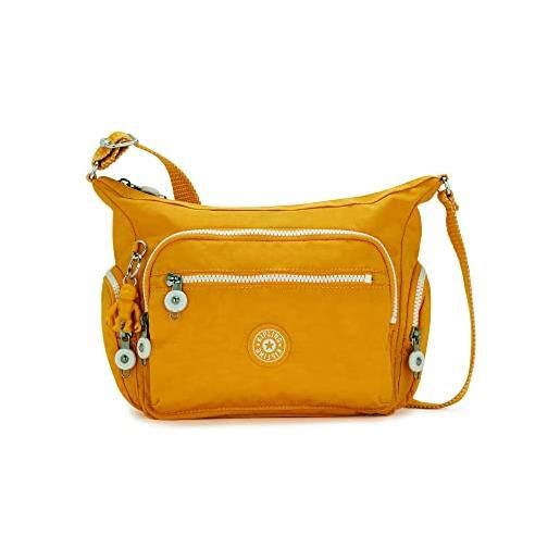 Kipling borsa a tracolla da donna gabbie piccola, leggera, per tutti i giorni, stile casual, giallo rapido, 14''l x 11.75''h x 7.25''d