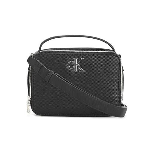 Calvin Klein Jeans minimal monogram camera bag18 t k60k611958, borse a tracolla donna, rosa (pale conch), os