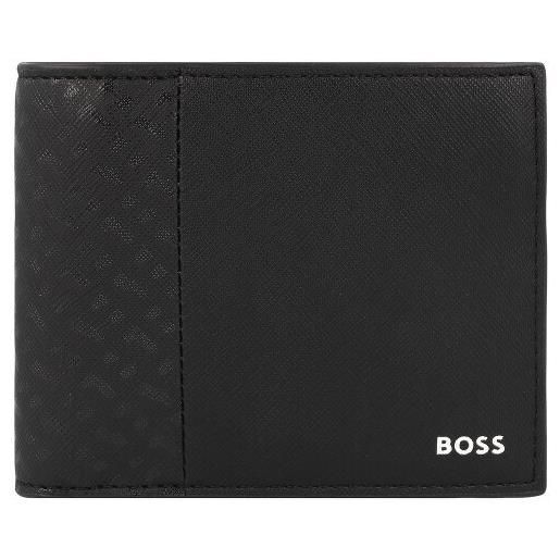 Boss zair portafoglio pelle 11 cm nero