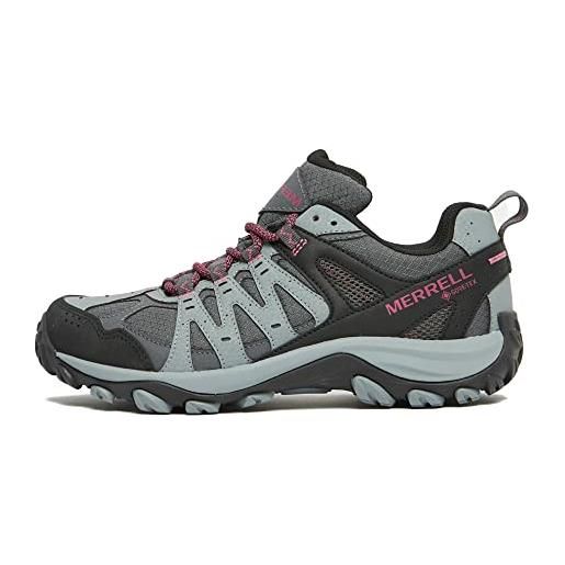 Merrell accentor 3 gore-tex - scarpe da trekking da donna, impermeabili e traspiranti, scarpe da trekking da donna, grigio, 38 eu