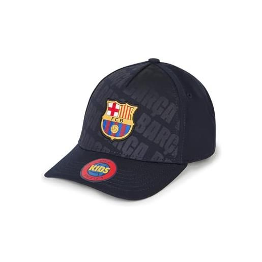 FC Barcelona - cappellino con visiera ufficiale stadium junior barça, unisex bambini e ragazzi, taglia unica