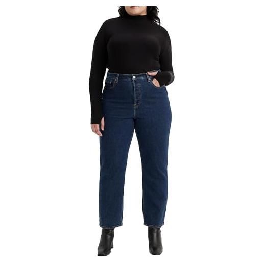 Levi's plus size ribcage straight ankle, jeans donna, valley view, 14 m