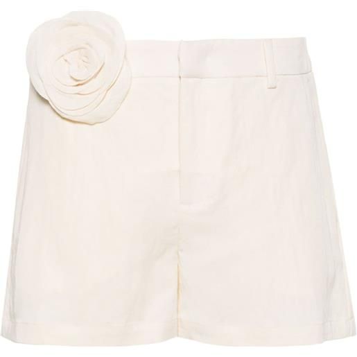 Blumarine shorts con applicazione - toni neutri