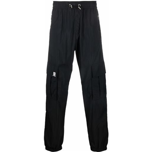 Balmain pantaloni sportivi con logo - nero