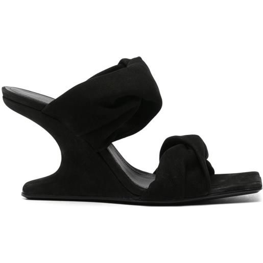 Rick Owens mules cantilever 8 110mm - nero