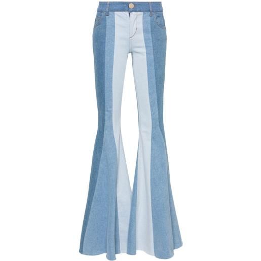 LIU JO jeans svasati con design patchwork - blu