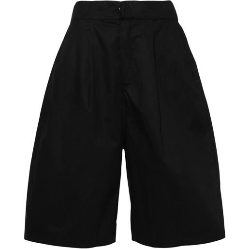 Thom Krom shorts con pieghe - nero