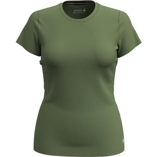 Smartwool - t-shirt da trekking in lana merino - women's merino short sleeve tee fern green per donne in nylon - taglia xs, s, m, l - kaki