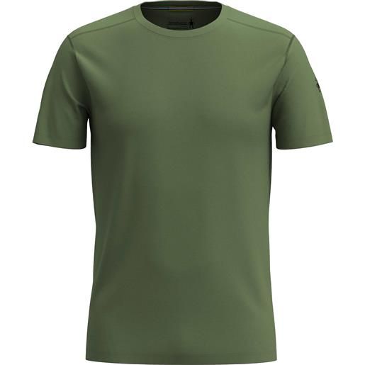 Smartwool - t-shirt da trekking in lana merino - men's merino short sleeve tee fern green per uomo in nylon - taglia s, m, l, xl - kaki