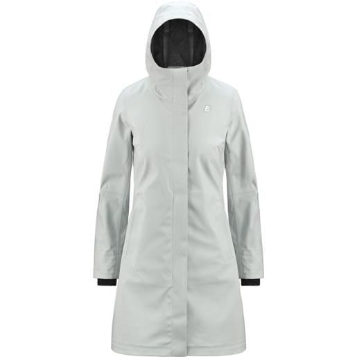K-Way - giacca lunga impermeabile con cappuccio - stephy bonded jersey v grey sage per donne - taglia s, m, l - grigio
