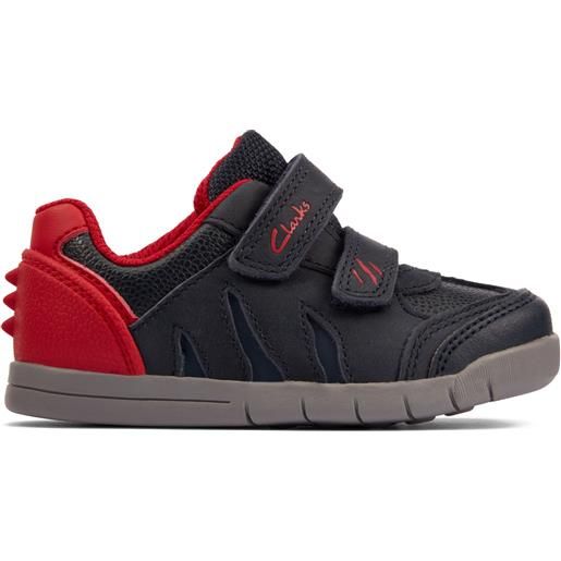 Clarks rex play t navy/red leather