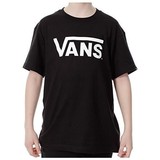 Vans classic boys t-shirt, nero (black/white), xl bambini e ragazzi