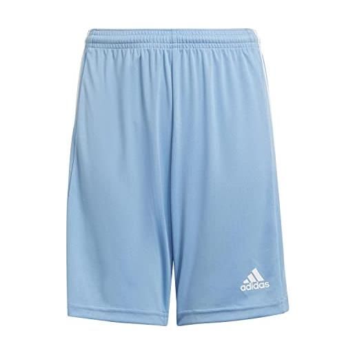 adidas squadra 21 shorts bambini e ragazzi, team light blue/white, 164